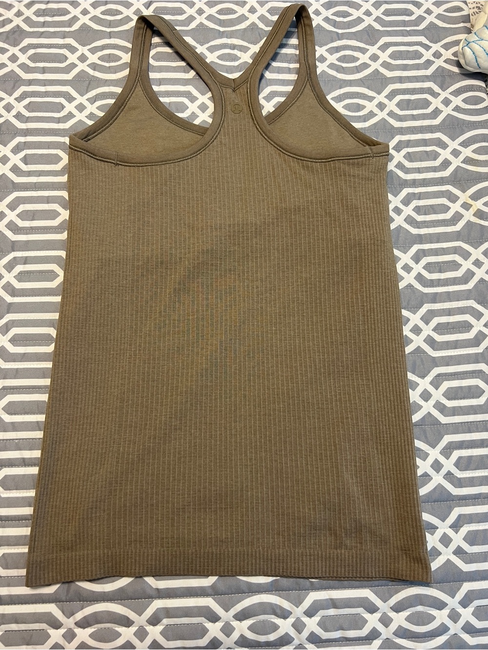Lululemon Ebb to Street Tank Top Warm Ash Gray - Picture 2 of 2